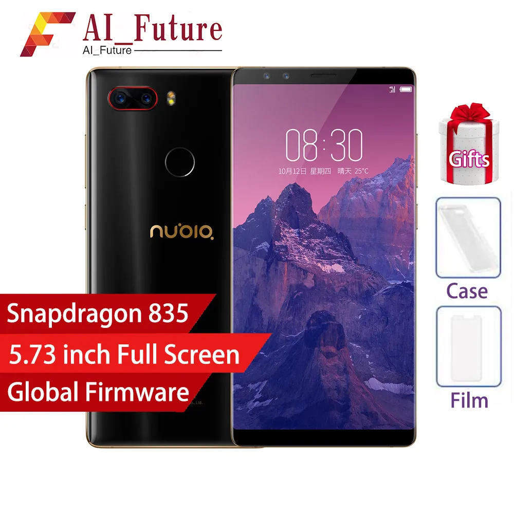 

Original ZTE Nubia Z17S Mobile Phone With 4 Cameras 6GB+64GB 8GB+128GB Full Screen Fingerprint Snapdragon 835 4G LTE Smartphon
