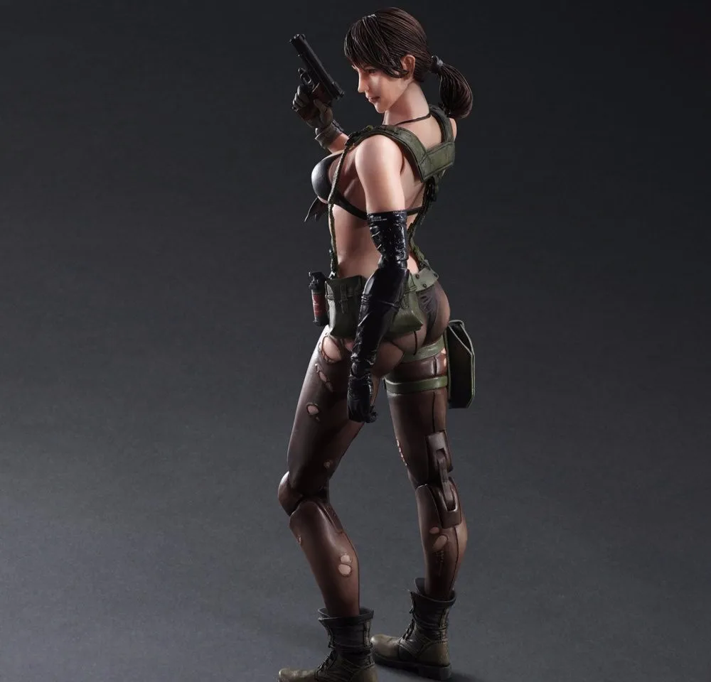 Play Arts Kai Metal Gear Solid 5 The Phantom Pain тихий яд змея PA 25 см ПВХ фигурка кукла игрушки детский