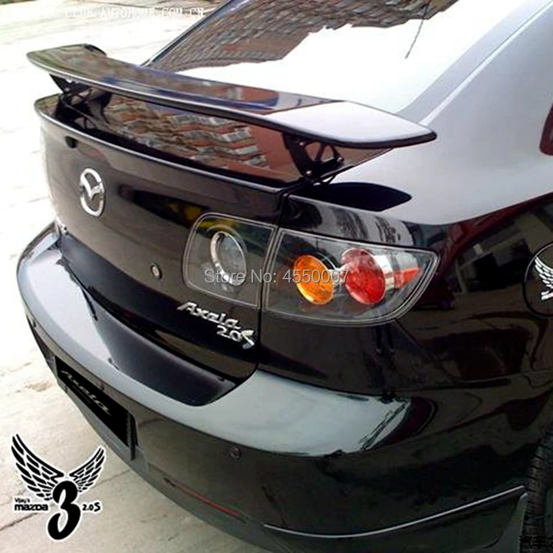 Авто спойлер для Mazda 3 2006-2013 Высокое качество ABS Спойлеры заднего крыла автомобильные аксессуары для Mazda 3 седан