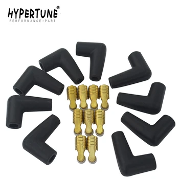 

Hypertune - 9 pcs / set HEI style distributor caps Spark Plug Wire Male Rubber Boots Terminals Ends Connector set HT-SSC03