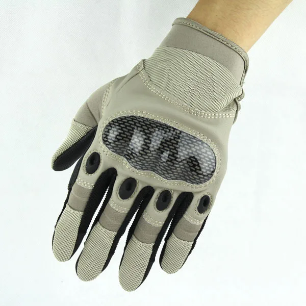 Outdoor Tactical Gloves Full Finger Sports Hiking Riding Cycling Military Men's Gloves Armor Protection Shell Gloves (4)