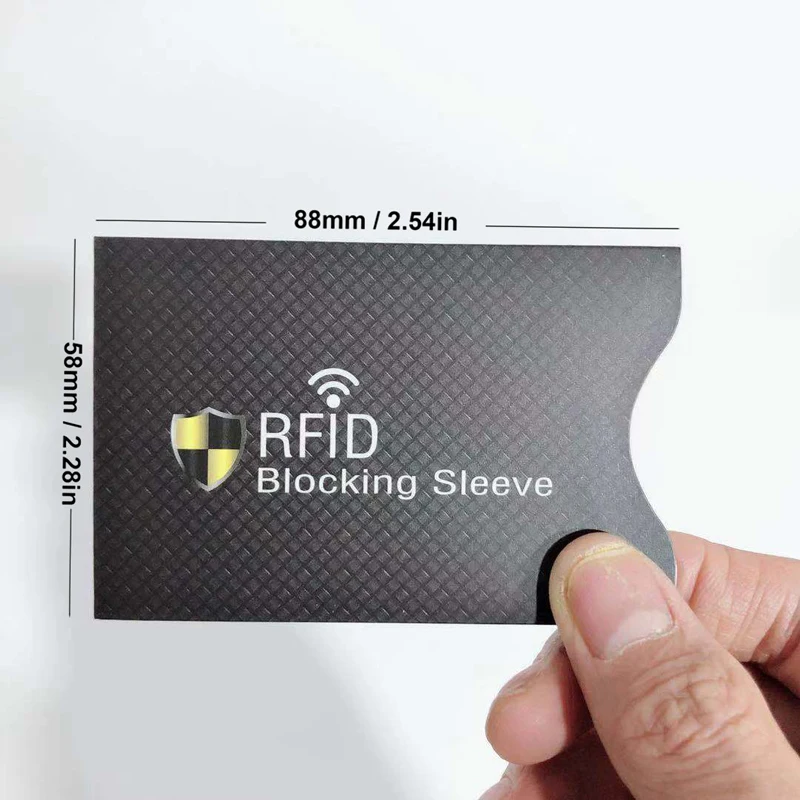 12 пакет RFID Блокировка рукава Противоугонная RFID визитница RFID Блокировка рукав идентификация анти-сканирование карты рукав