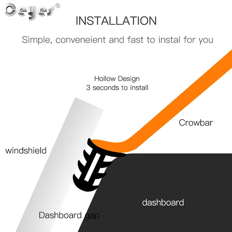 Ceyes для LADA OPEL Seat Renault BMW MAZDA приборной панели автомобиля уплотнительные полосы звукоизоляция наклейки универсальные аксессуары для интерьера