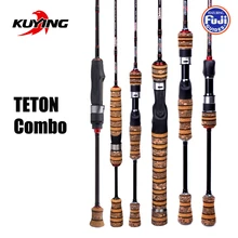 KUYING TETON Combo, 1,56 м, 1,8 м, 1,86 м, 1,9 м, 1,92 м, 1,98 м, карбоновый супер ультра-светильник, Мягкая приманка, литье, спиннинг, удочка