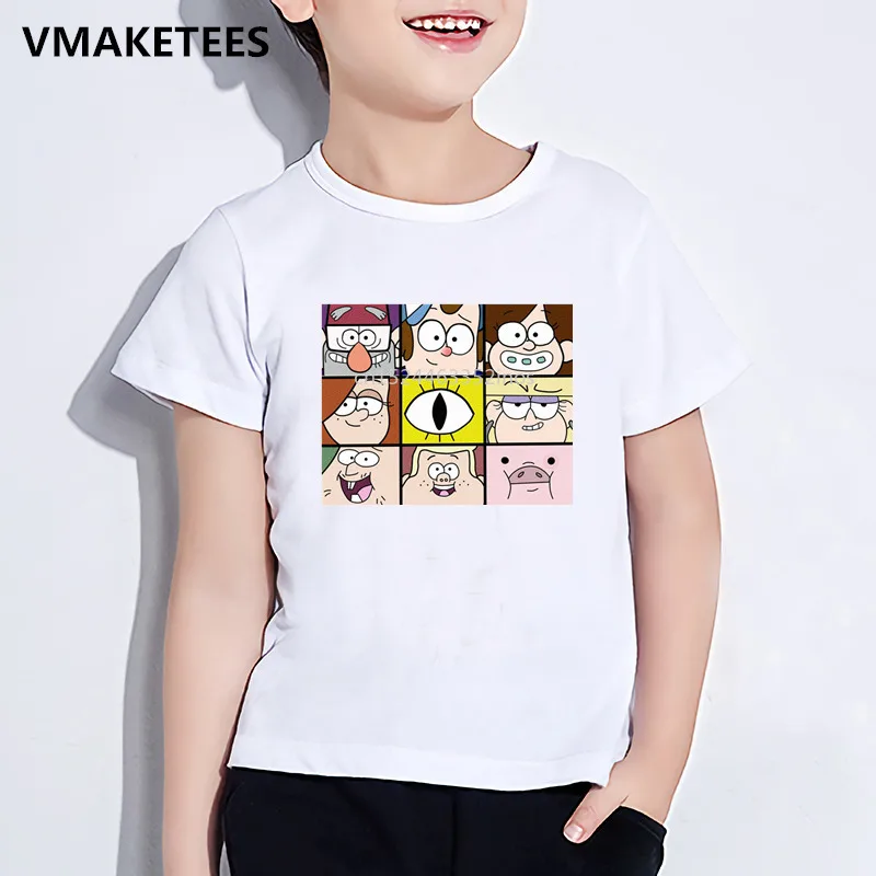 

Kids Summer Girls & Boys T shirt Children Gravity Falls Cartoon Mabel Dipper Pine Printed T-shirt Funny Baby Clothes,HKP2167