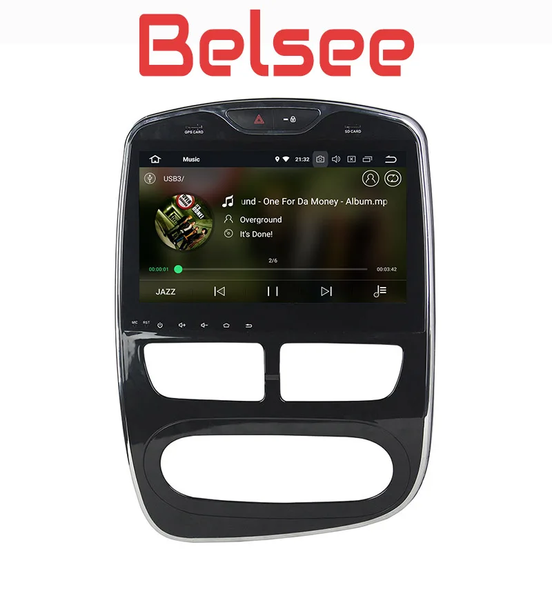 Автомагнитола Belsee для Renault Clio 2013 2016 Android 8 Восьмиядерный процессор 4 Гб сенсорный