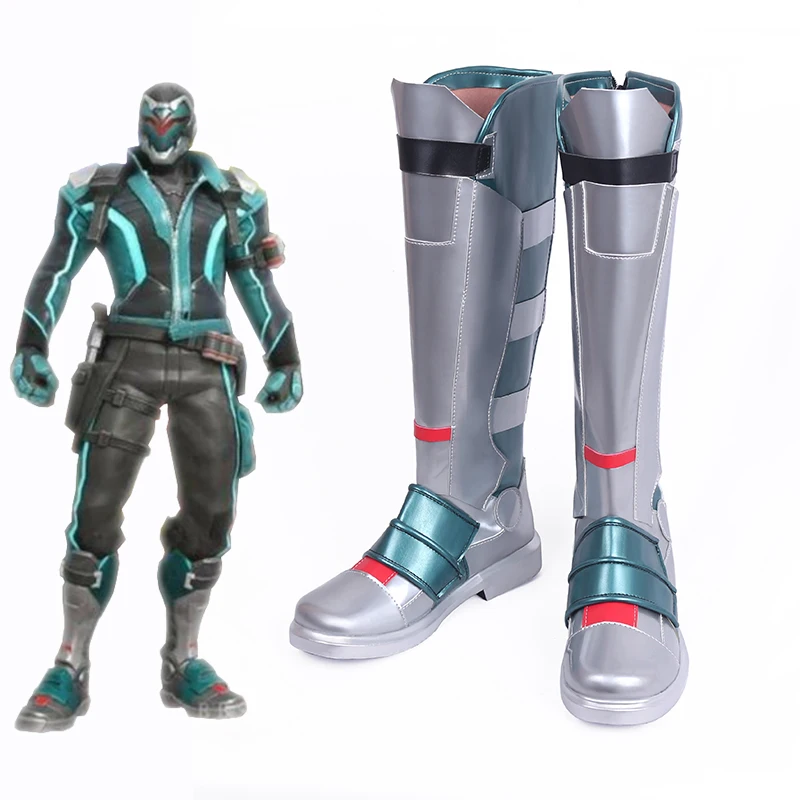 OW Hero anniversary Epic Skin Venom Soldier: 76 обувь для косплея ботинки Новинка SZ 0065 ручной работы на