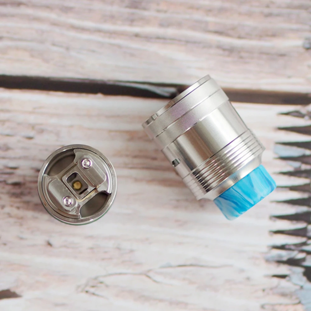 Koop Originele Cthulhu Mjolnir RDA 24mm Diameter Single Coil Tank met Dubbele Kamer   BF Pin Fit Squonker MOD Vape vs Tauren RDA