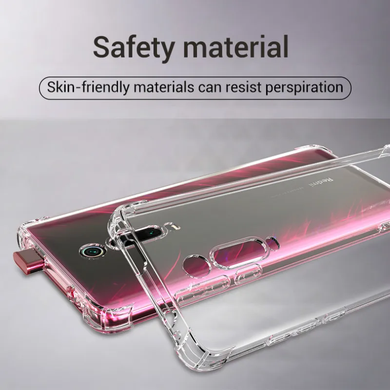 

For Xiaomi Redmi K20 Pro Case TPU Shockproof Cover For Redmi 7 Note 7 6 5 Pro Clear Protective Shell For Mi 9 SE 8Lite F1 Cover