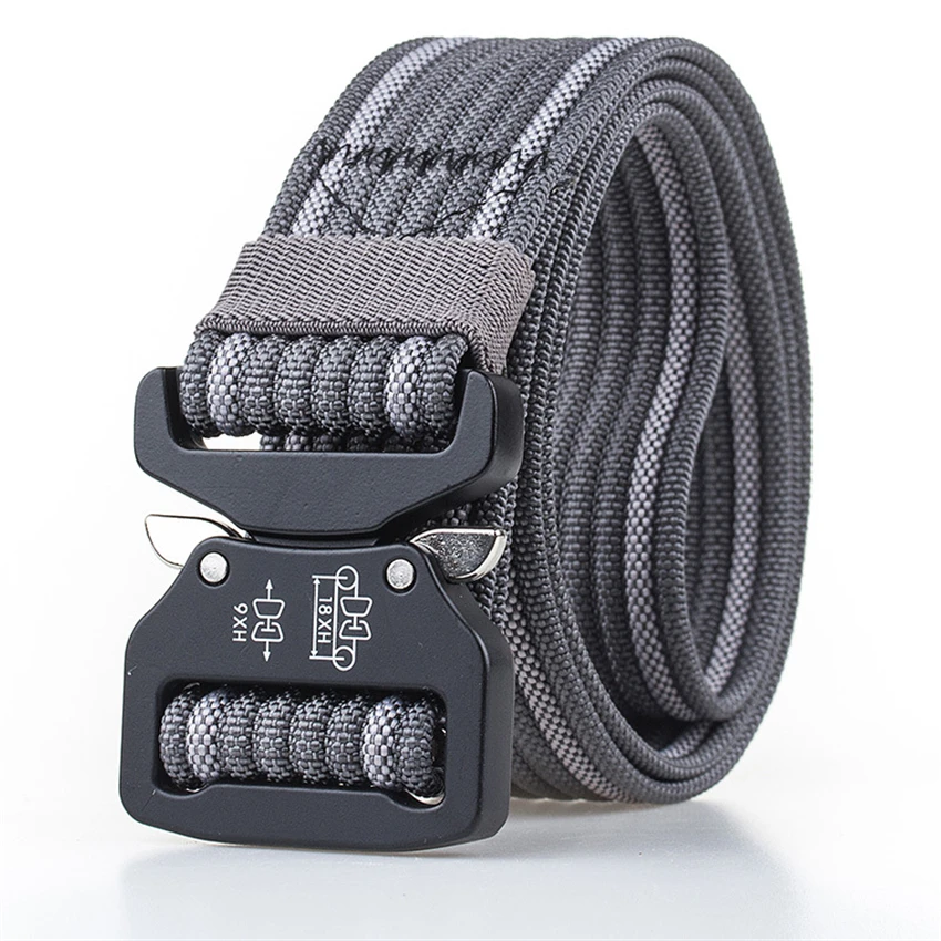 

True Nylon Cobra Belt Male Adjustable Tactical Designer Belts for Jeans Metal Buckle Sport Waist Belt Training Men Belts Hiking