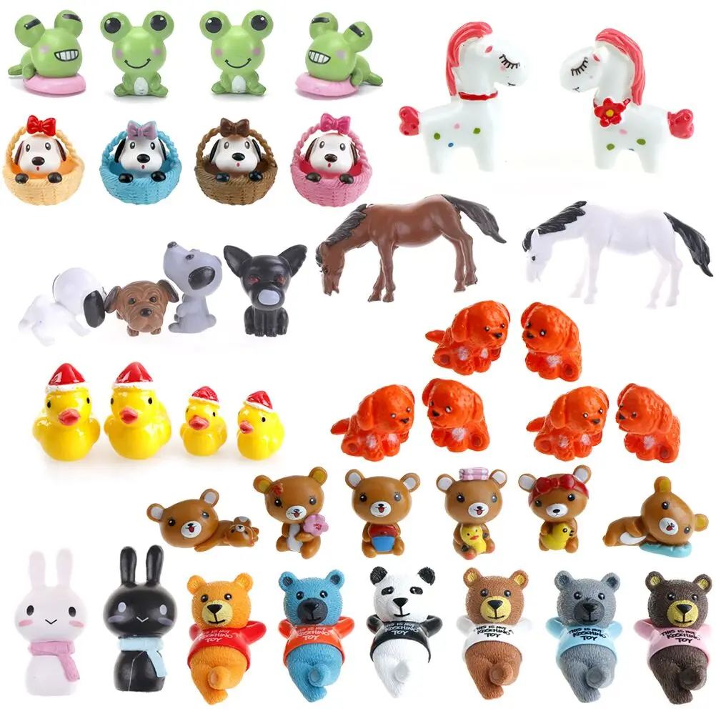 

Simulation Model Horse Cat Dog Mini Gnomes Moss Terrariums Animals Resin Figurines Garden Home Decorations Miniature Craft