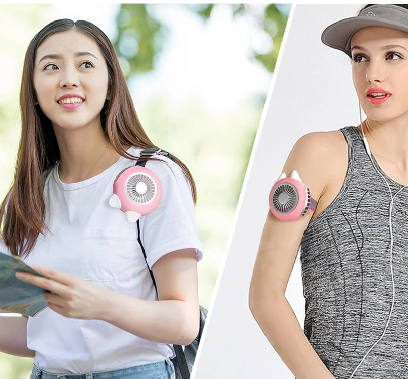Mini Handheld Fan Ventilator USB Rechargeable Portable Watch Fan Desktop Cooling Air Cooler Fan For Outdoor Travel Office Home (20)