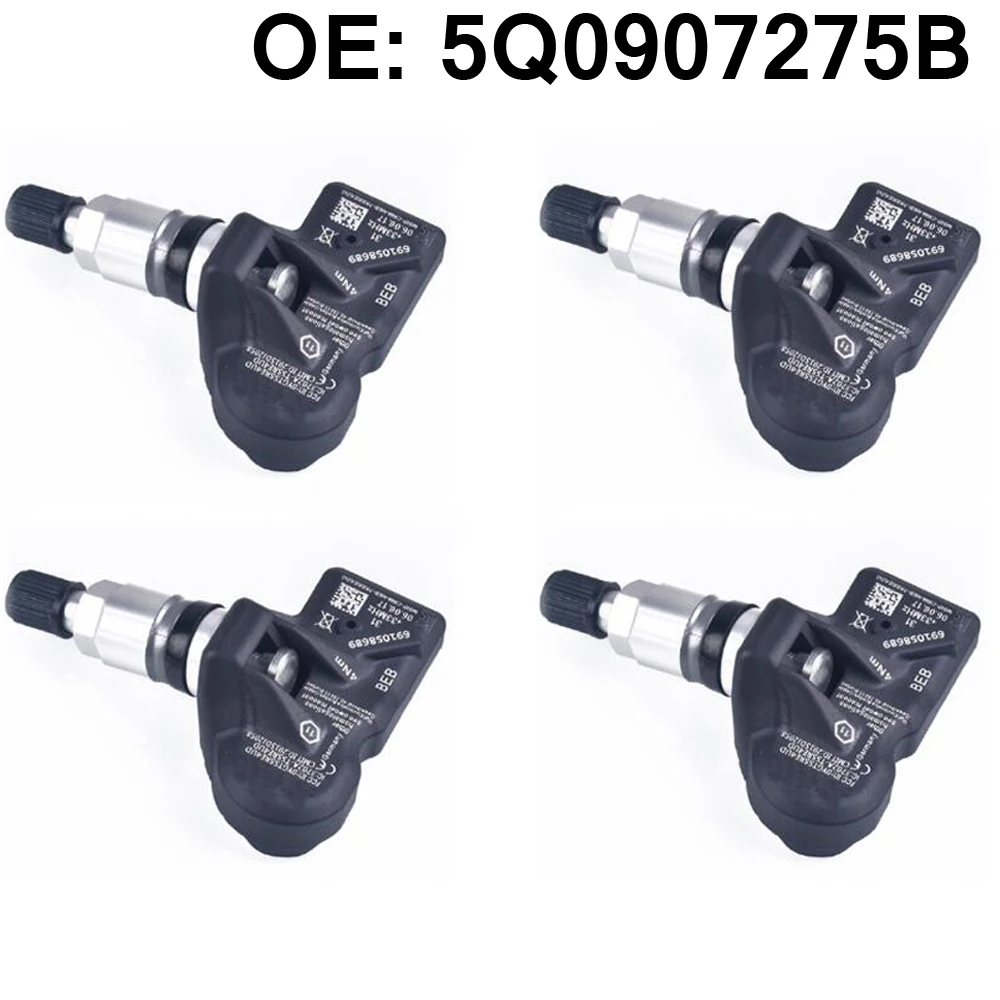 TPMS Tire Pressure Sensor 433MHz for Passat B8 Amarok Beetle 3 Tiguan 2 Touareg 2 Transporter Multivan T5 T6 Caravelle T6 T-Roc car tire pressure monitor,car tire pressure sensor