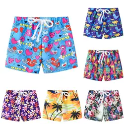 Штаны для мальчиков, новинка 2019 года, летний купальник с принтом для маленьких мальчиков, Пляжные штаны, повседневная одежда, #4M08