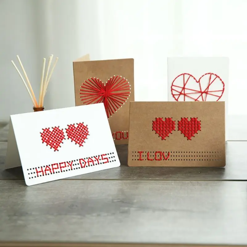 Happy Birthday Gifts Vintage Post Card Envelope Paper Origami Greeting Kawaii Handmade Valentine Day Laser Cut Dropshipping|Открытки и