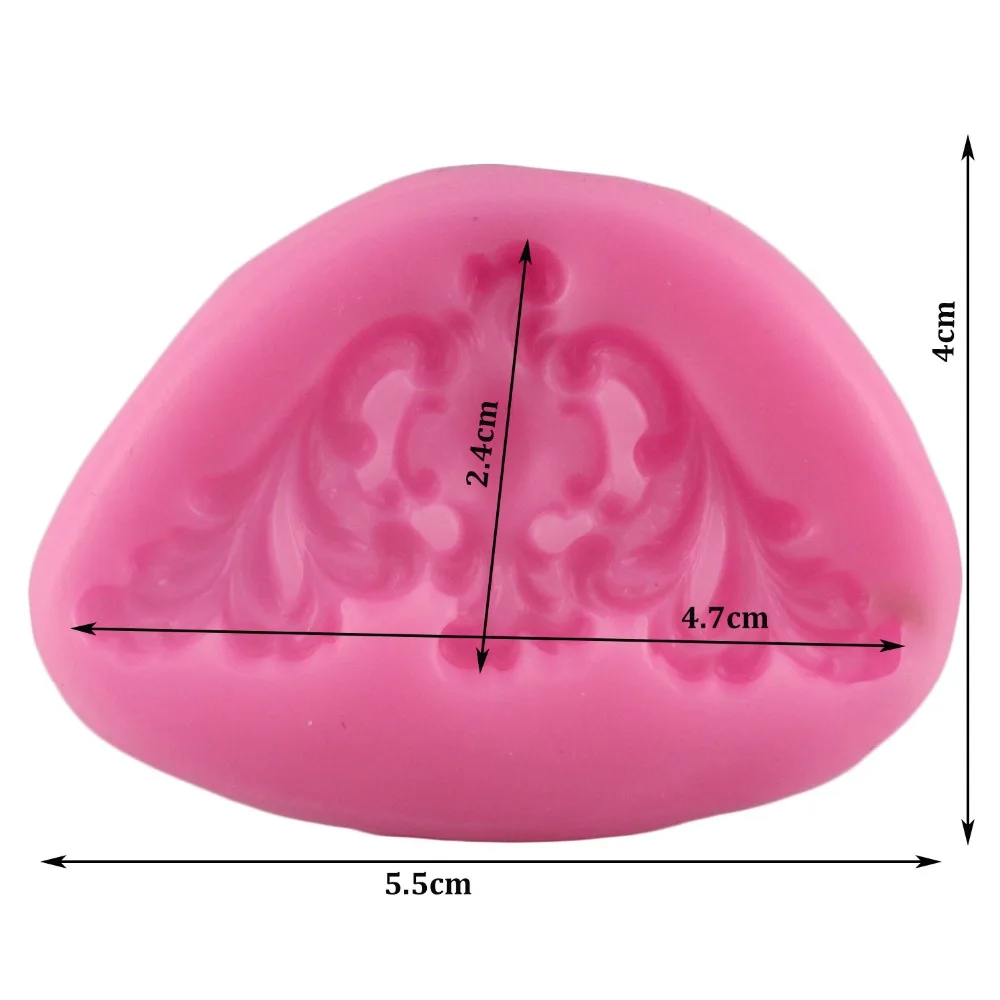 DIY Сахар ремесло торт старинные рельефные границы силиконовые формы помадка формы украшения торта инструменты резинки пасты Плесень