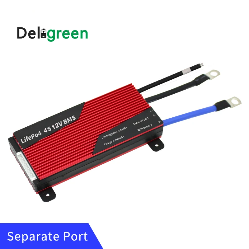 Buy Deligreen BMS 4S 12V 80A 100A 120A 200A PCB BMS for 3.2V LiFePO4 battery pack 18650 Lithium Battery Pack