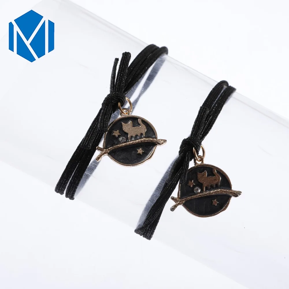 M MISM 1Pot = 12 шт., для девочек, имитация жемчуга, сетчатая пряжа, конский хвост, бусины для волос "галстук", женские эластичные резиновые держатели, аксессуары для волос