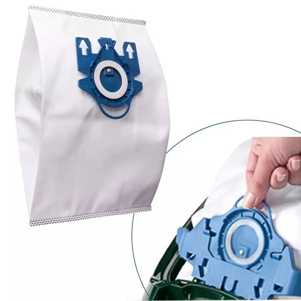 

10pcs Synthetic Vacuum Dust Bags Kit with 2 17 x 27cm/6.7 x 10.6inch Filters 0.326kg Vacuum Parts Cleaner