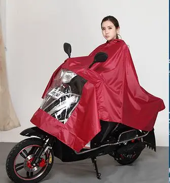 Индивидуальное Пончо Велосипед мотоциклист плащ одно пончо дождевик с крышкой объектива - Цвет: wine red
