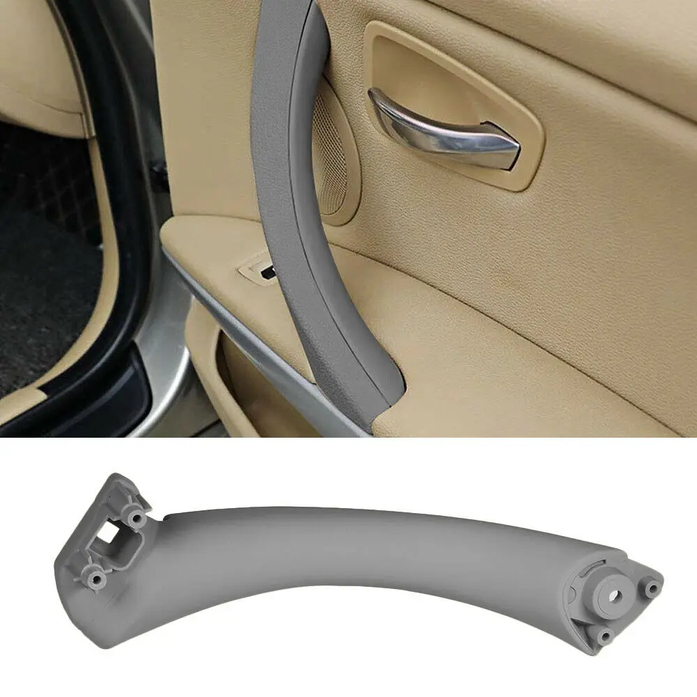 Interno de Porta de Carro Guarnição para Bmw Puxador Séries E90 E91 e9 316 318 320 Cinza Bege Preto Esquerdo Direito Rhd Lhd 3 5 Maçanetas internas