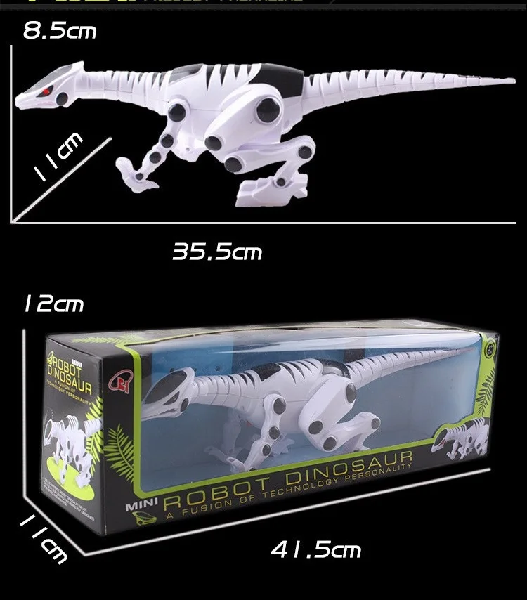 Детский большой электрический Динозавр из Юрского периода T-rex, светильник со звуком, Обучающий робот, лучшие игрушки, подарки для детей