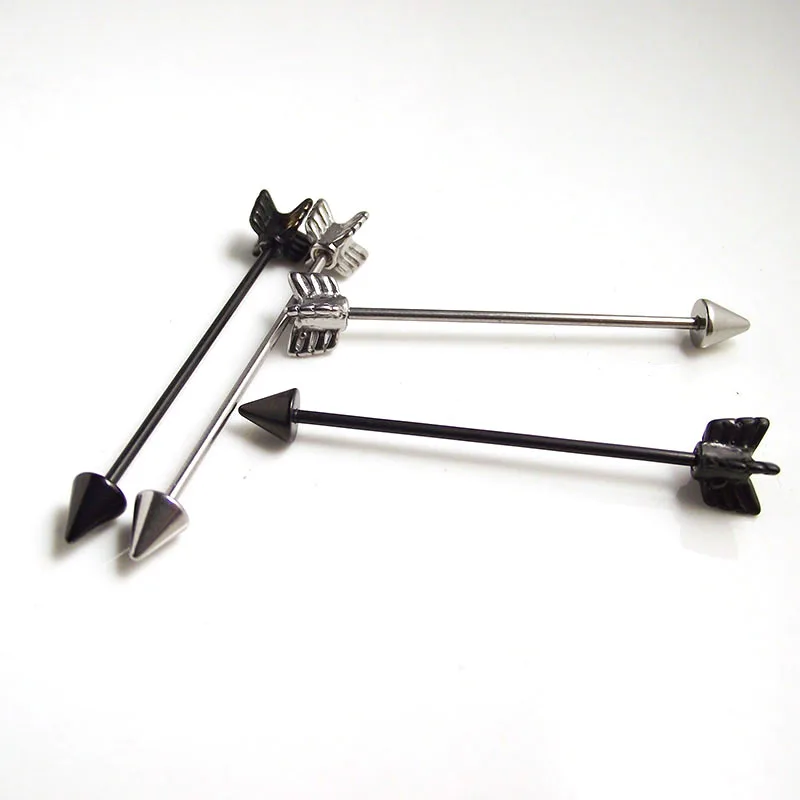 1piece Arrow 16g 35mm Length Surgical Stainless Steel Industrial
