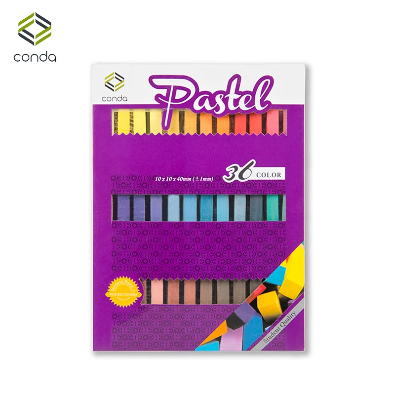 

Painting Crayons Soft Pastel Drawing Chalk Pastels 36 Assorted Colors CONDA Art Drawing Set Chalk Color Crayon Brush Stationery