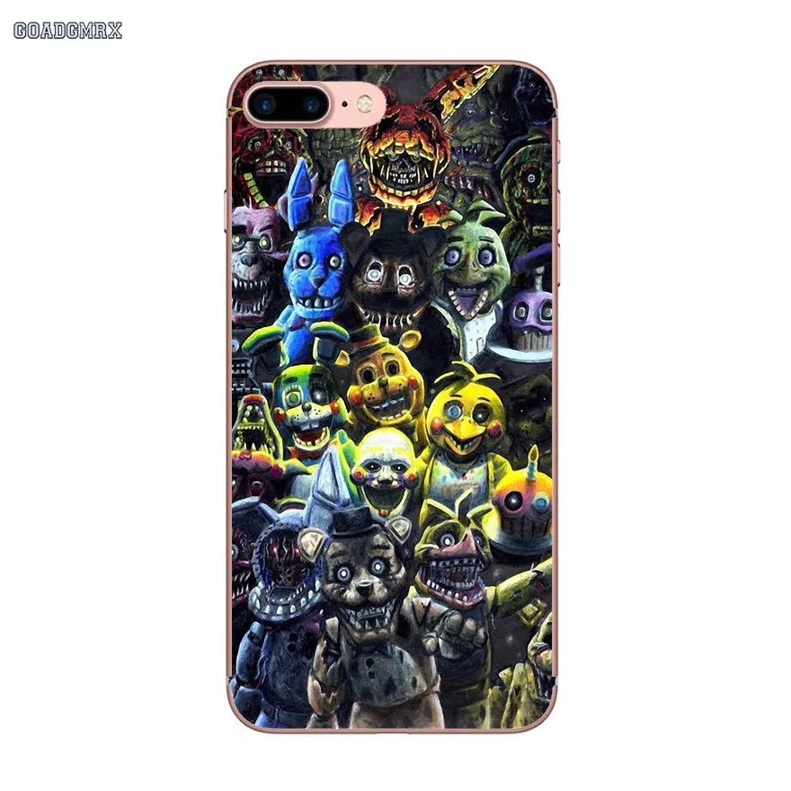 Прозрачные чехлы из ТПУ для Samsung Galaxy S2 S3 S4 S5 Mini Alpha S6 S7 edge S8 S9 Plus J1 Grand Prime Game Five Nights At