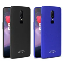 OnePlus 6 Case 1+6 Cover IMAK Cowboy Series Phone Stand Frosted Hard PC Back Cover Case For OnePlus 6 Gift Screen Protector