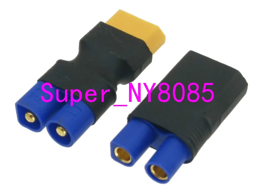 

2pcs/set XT60 XT-60 to EC3 Male & Female No wire adapter connector For RC Battery Charger