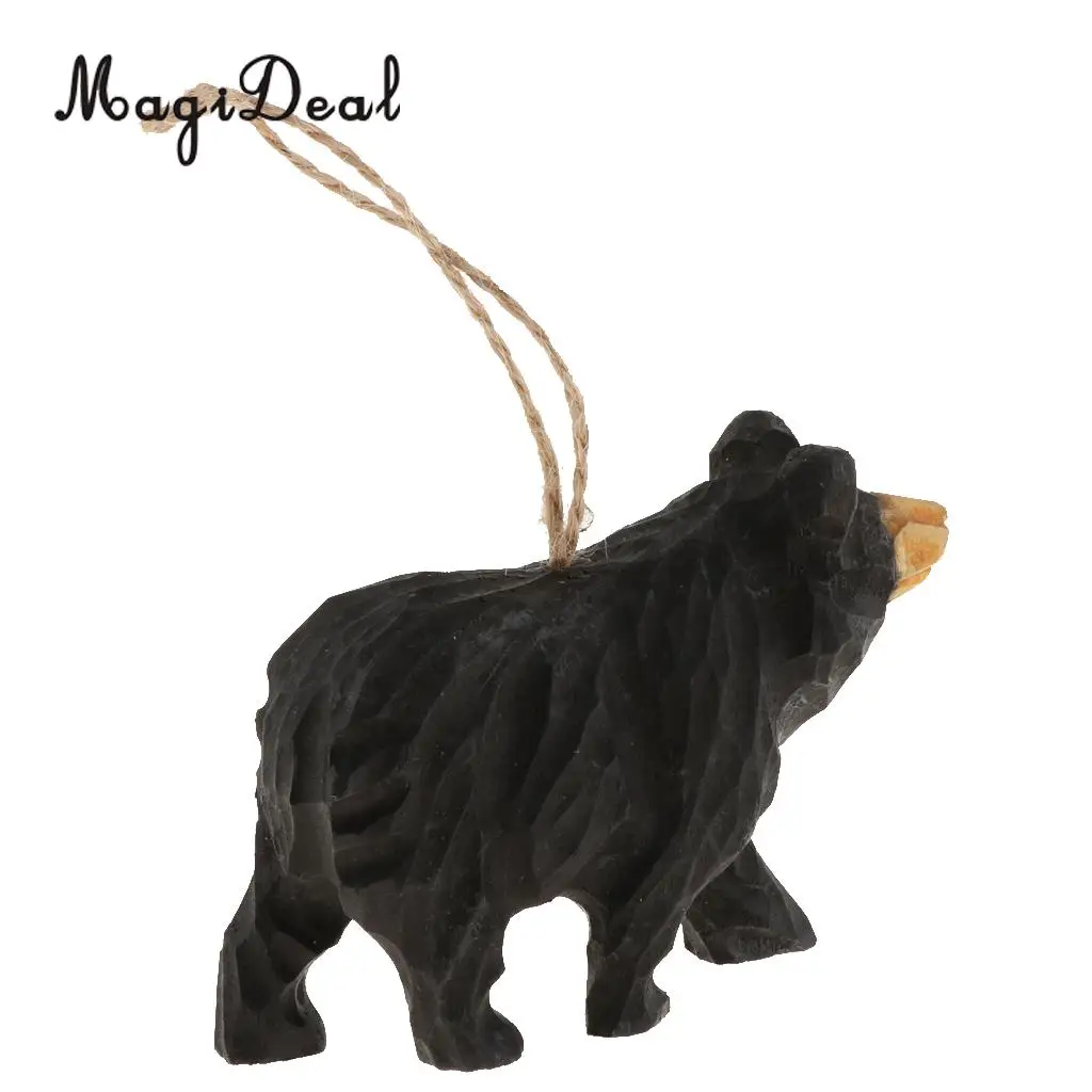 100% Hand Carved Vivid Wooden Animal Wood Hanging Decoration Wind Chimes Garden Wall Hanging Crafts Gifts Retro Outdoor Decor