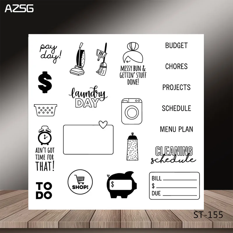 

Daily tips Transparent Silicone Clear Stamps/seal for DIY Scrapbooking/Card Making/Photo Album Decoration Supplies