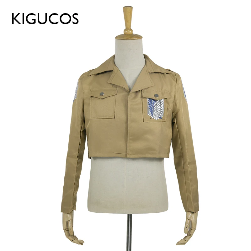 KIGUCOS скаутский легион Атака Титанов Eren Jager костюмы для косплея куртка в стиле