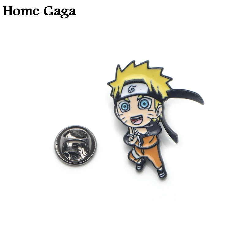 Homegaga ниндзя цинковые Мультяшные булавки для мужчин и женщин рубашек