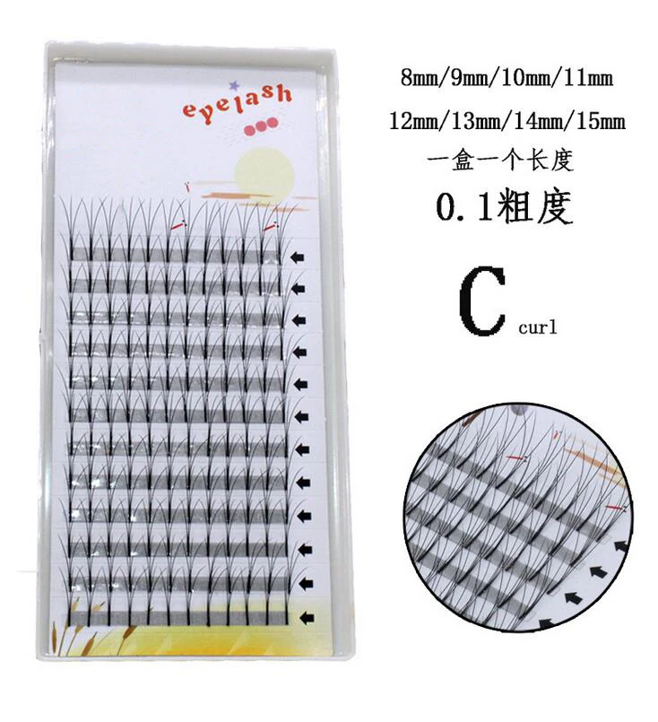 Hbzgtlad 1 коробка большой емкости 3D наращивание ресниц 0,10 мм толщина C D curl полоска норковых ресниц индивидуальные ресницы натуральные стиль