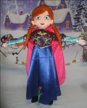 Sale Anna Mascot Costume Fancy Party Dress Elsa Mascot Costume Suit Carnival Costume