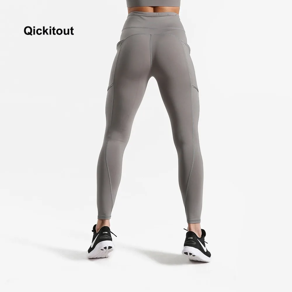 2018 модные женские брюки фитнес Леггинсы карманы брюки летние брюки с высокой талией плюс размер сексуальные брюки для тренировки