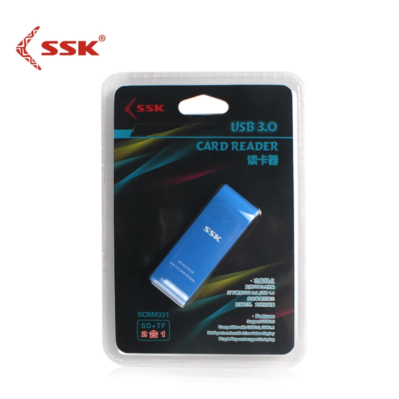 Картридер SSK USB 3 0 SD/Micro SD TF OTG адаптер для карт Type C устройство чтения смарт памяти