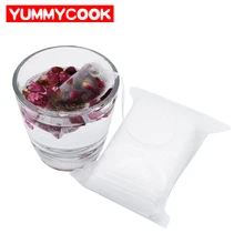 100 Disposable Empty Tea font b Bags b font 5 5 x 7CM font b Drawstring