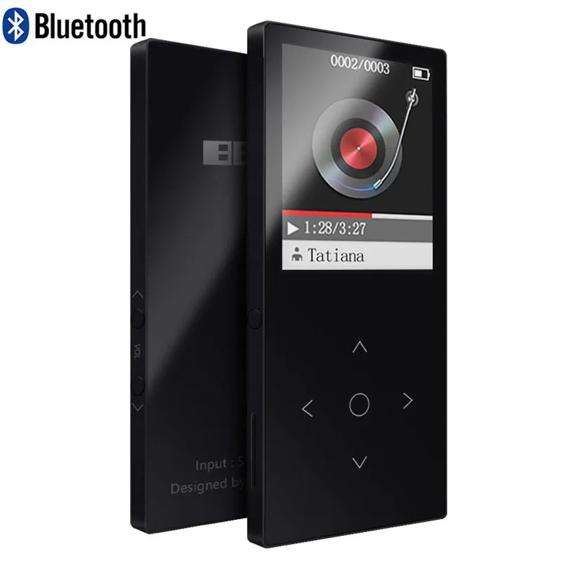 BENJIE 8G сенсорные клавиши Bluetooth MP3 плеер 8 мм тонкий музыкальный плеер MP3-плеер Поддержка bluetooth FM Электронная книга рекордер TF электронная книга