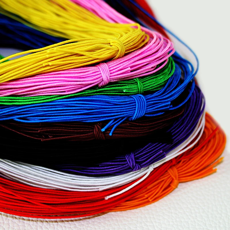 

10 Colors Choice 25 meters 1MM Beading elastic Stretch Cord Beaded Cord String Strap Rope Bead For shamballa Bracelet