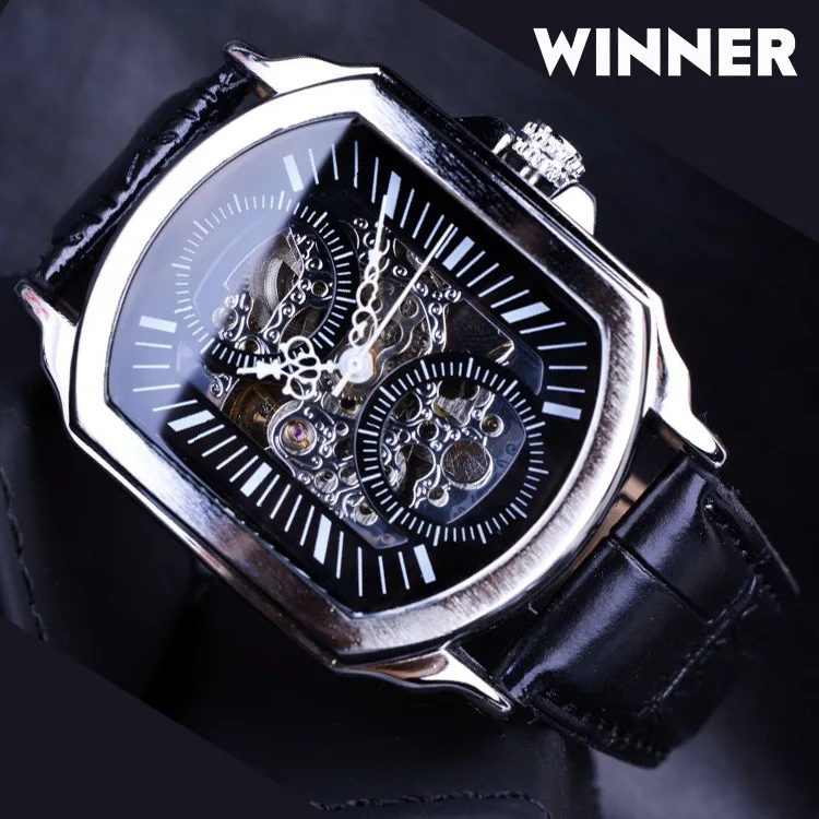 2019 Winner Top Brand Retro Classic Designer Silver Full Stainless Steel Case Men Watch Luxury Mechanical Automatic Clocks | Наручные