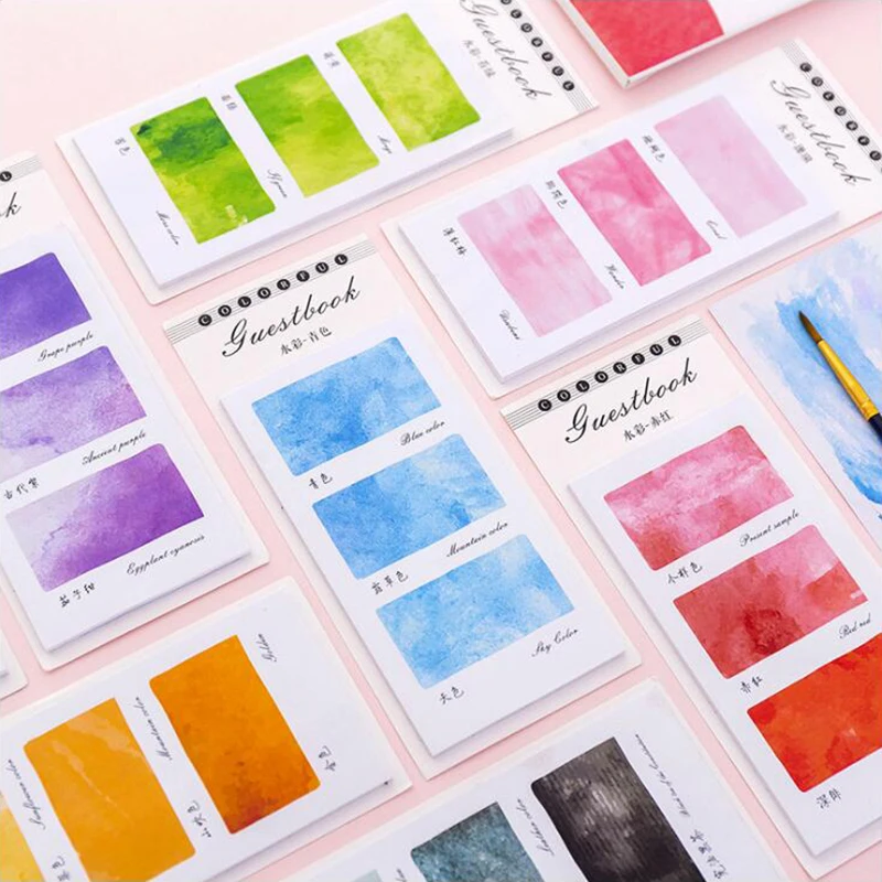 

Small Fresh Color Series Sticky Notes Post Sticker Scrapbook Diary Planner Memo Pads Office Stationery School Supplies