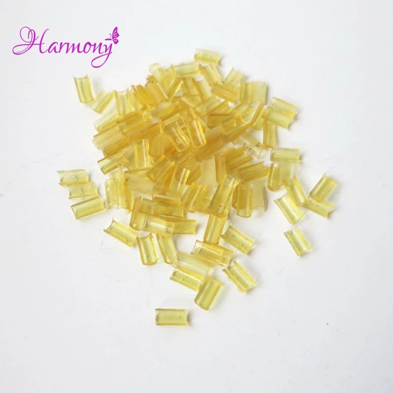 Free shipping 200pcs Nail Tip Keratin Glue Transparent Color U Tip Hair keratin nail tip glue for Hot Fusion Pre Bonded Hair