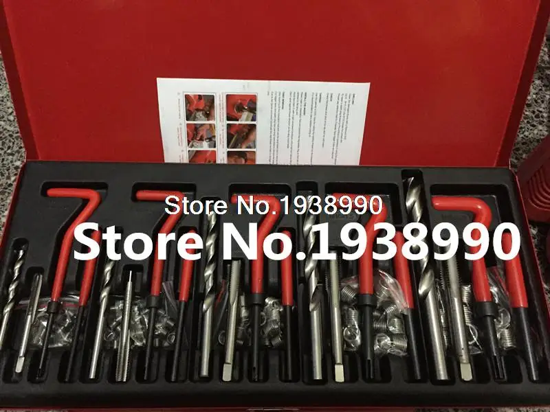 131 pc Damaged Thread Repair Tool Kit Automotive Case Auto Engine Block
