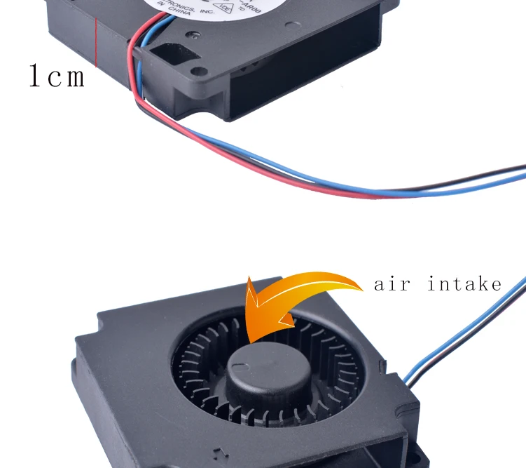 DELTA BFB0512HA-AR00 50mm Вентилятор турбореактивный 50x50x10 мм 12V 0.12A 5 см 3-жильный 3Pin двойной шариковый подшипник, бесшумная центробежный воздухонагнетатель широкого спектра применения турбо вентилятор