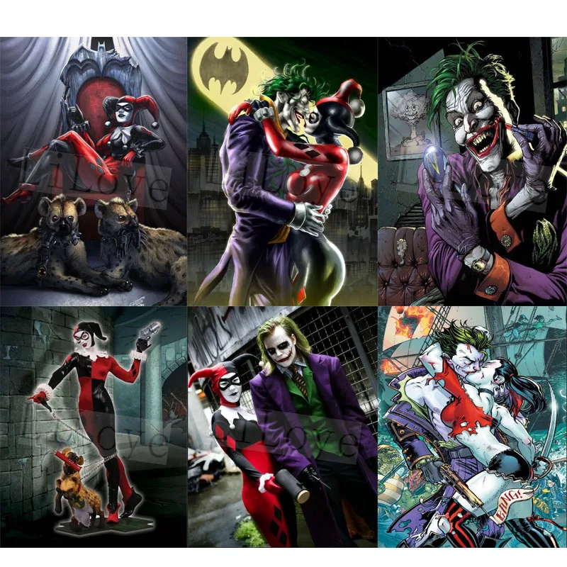 

Full square /round Diamond mosaic harley quinn 5D DIY Diamond painting Cross stitch Anime beauty Diamond embroidery Harley FG784