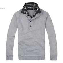 Men’s Slim Fit Long Sleeve V-neck Thick Knitted Sweater Knitwear Pullover 3 colors M-XXL