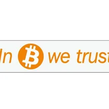 20x5 см в Биткоин we trust самоклеющаяся этикетка из термочувствительной бумаги стикер Пункт no. FS01